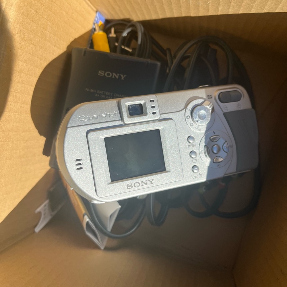 Sony Silver Digital Camera with Accessories